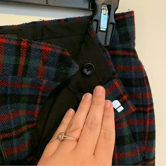 Men’s ASOS Black Label Plaid Festive Wool Blend Skinny Pants 28x32 - Picture 8 of 14